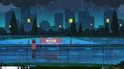 卡通公园雨主题