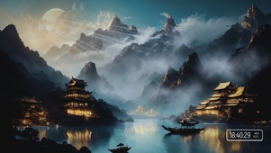 古风插画风景壁纸
