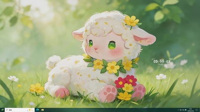 春天可爱小咩羊