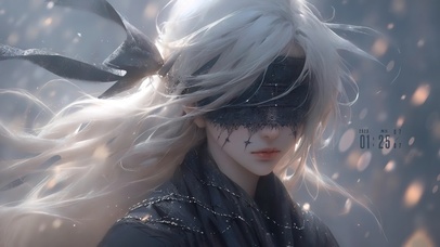 4K唯美古风冷酷女孩