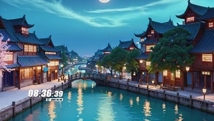 古风夜景