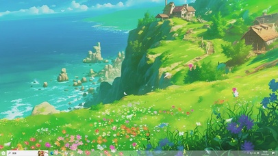 动漫护眼AI场景-桌面主题