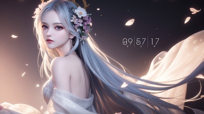 长发古风唯美少女