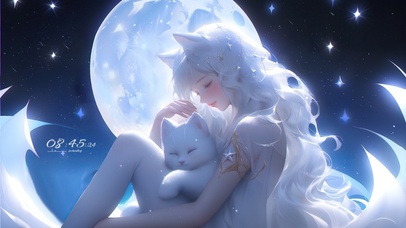 4k治愈星光猫耳少女