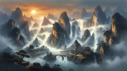 发财山水