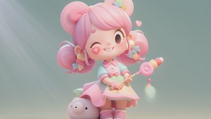 【3D】4k，可爱软萌盲盒少女