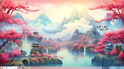 唯美古韵樱花江南	