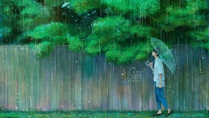 雨中漫步