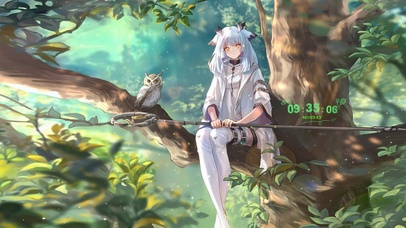 4k森林可爱公主