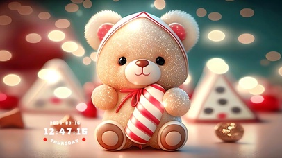 4K爱吃糖的泰迪熊