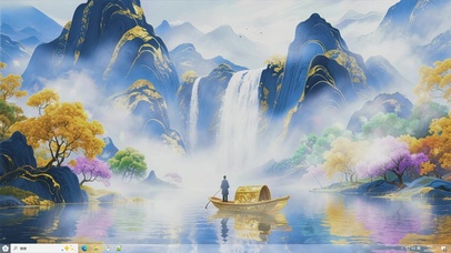 舟渡烟汀-桌面主题