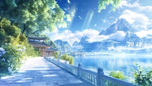 梦幻湖景高山