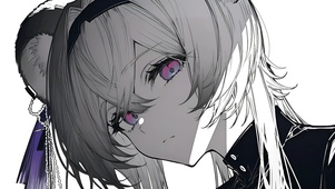 冷漠看着你的黑白少女-林雨霞