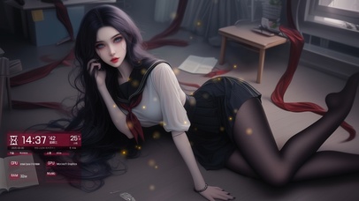 她的眼中藏着浩瀚星空