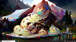 冰淇淋山