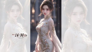 4K性感古风Ai旗袍美女