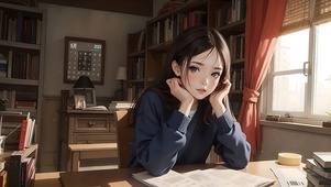读书的女孩