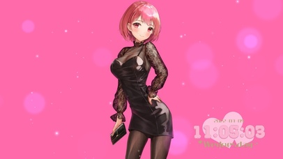 简约黑丝美女壁纸