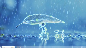 清韵雨境-桌面主题