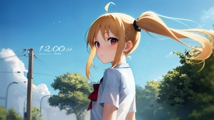 可爱长发女孩