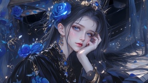 星空蓝-美女