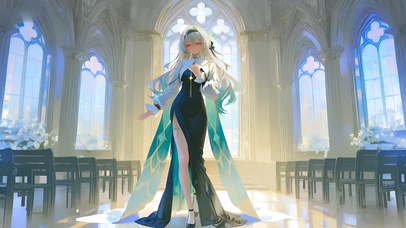 流萤-修女制服美女