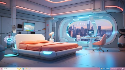 科幻赛博房间 （时钟）