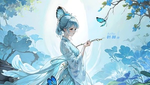 蝴蝶古风女生