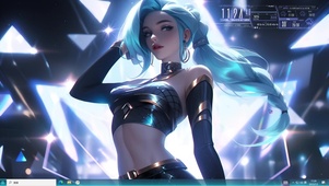 4k赛博朋克风成年金克丝