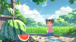 夏日瓜田