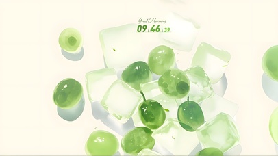 冰爽解暑！手绘风青提冰块~