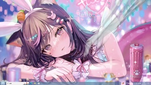 大眼女孩—【主题桌面】