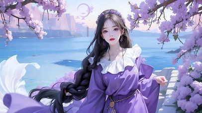 唯美紫樱少女