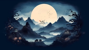 4K水墨山水