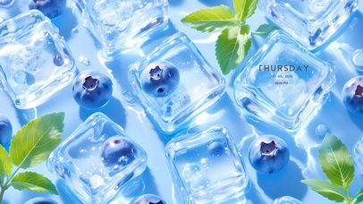 夏日清凉浪漫冰块