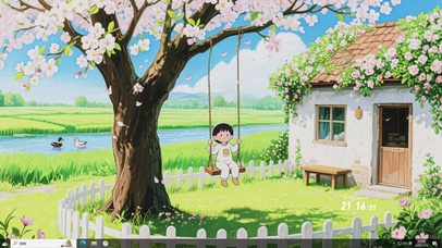 花树秋千-桌面主题