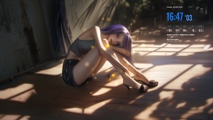 云鬓轻簪，步移莲影碎风