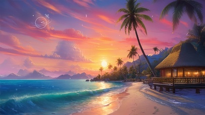 唯美三亚风夕阳