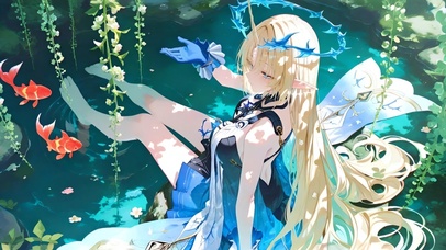 水池旁的少女-芙露德莉斯