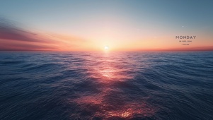 日出海面