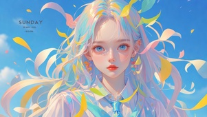 4K 绚烂女孩