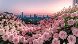 城市玫瑰花