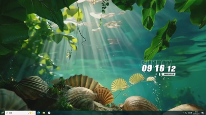 护眼海底贝壳桌面主题