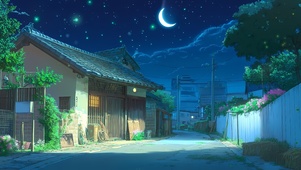 月下小巷