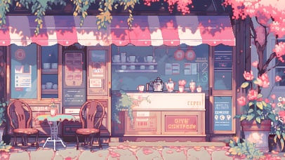 樱花杂货店 像素风