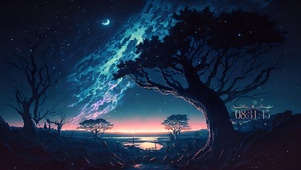 4k 治愈星空
