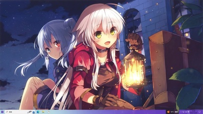 异瞳少女和粉毛少女