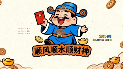 顺风顺水顺财神