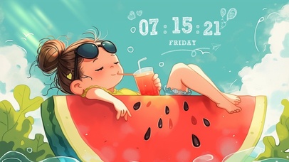 拥有西瓜的夏天