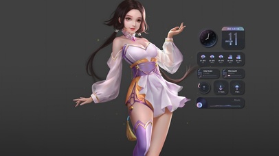 唯美古风秀丽娇小女孩
